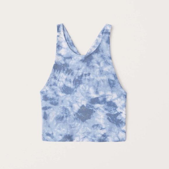 Abercrombie & Fitch Women's Wash Effect Contour Cross-Back Tank Brand New - Picture 2 of 5
